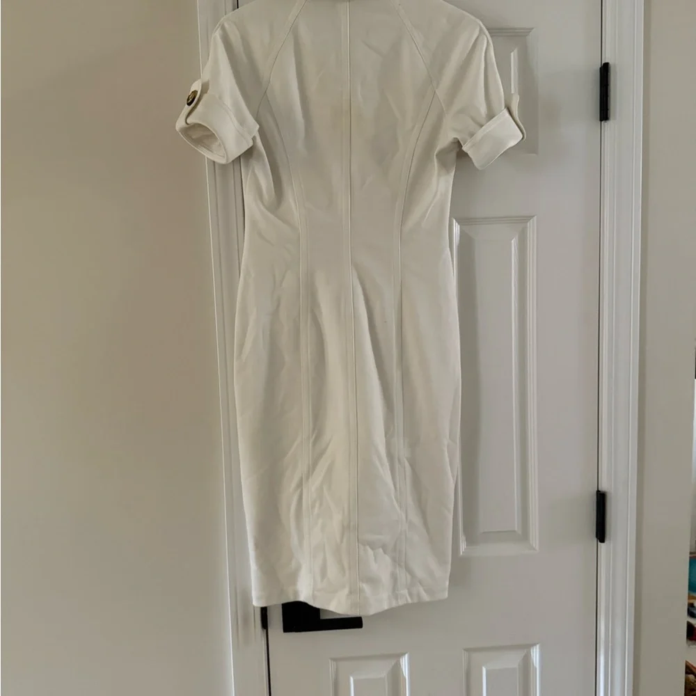 Kay Unger Cream Short Sleeve Dress - Picture 2 of 4